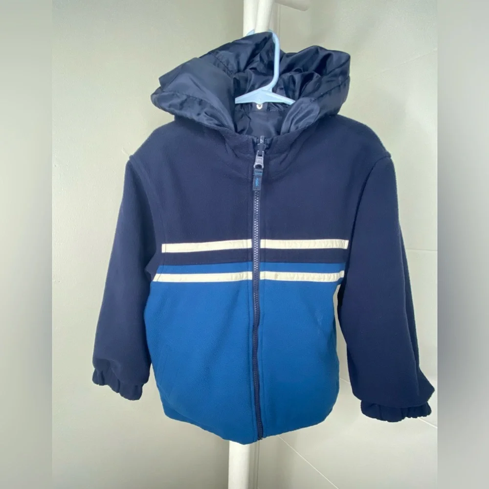 Kids Boys Hoodie Zipped Up Jacket Reversible Size 4